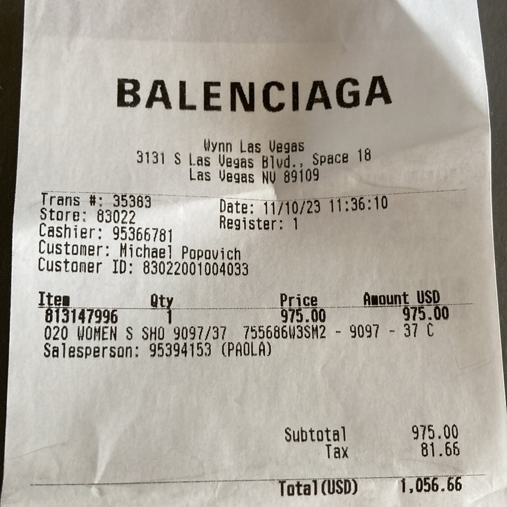 BALENCIAGA Triple S Mesh White Mule Sneakers - Picture 15 of 15